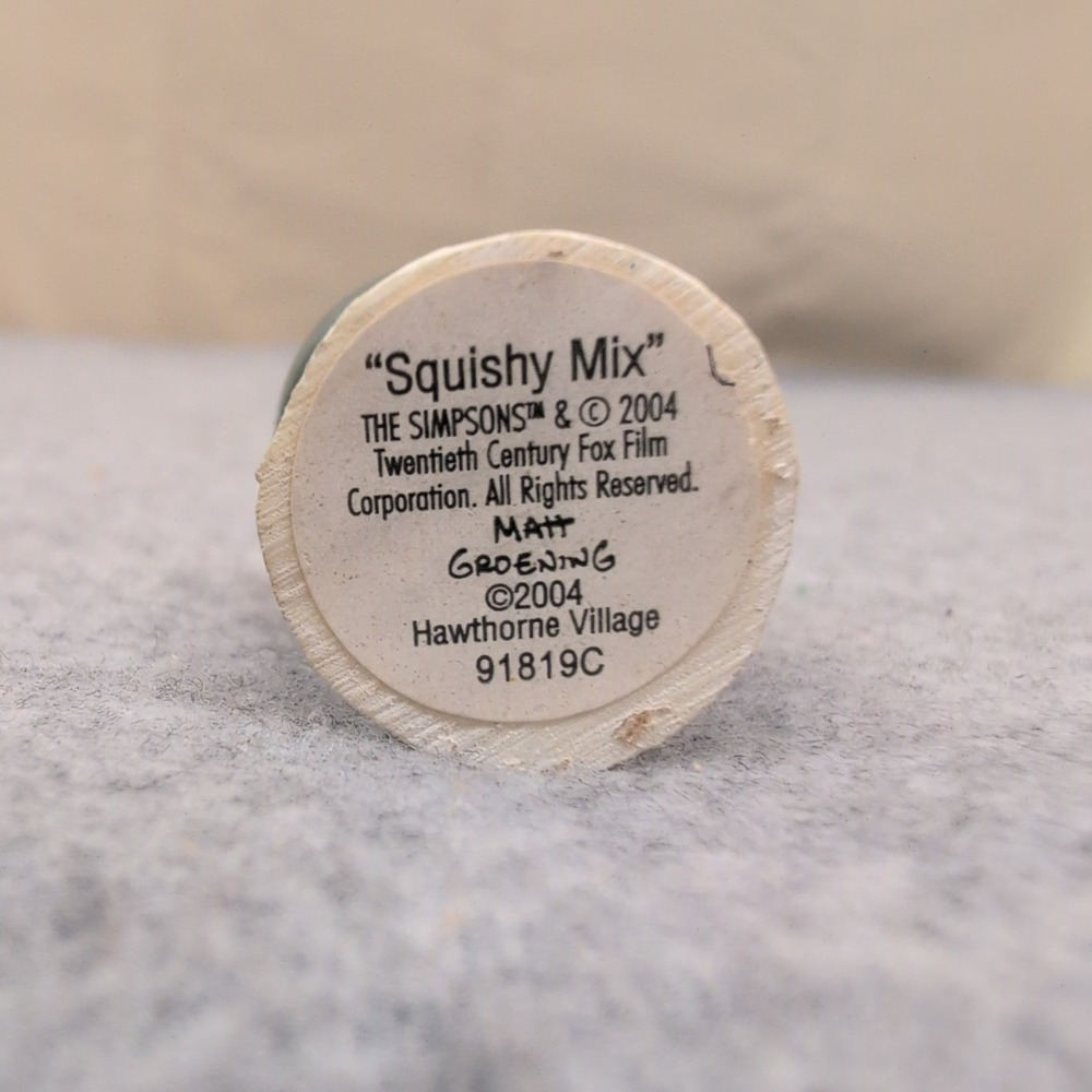The Simpsons Hawthorne Village Squishy Mix Miniature Figurine 2004 91819C - Picture 3 of 4